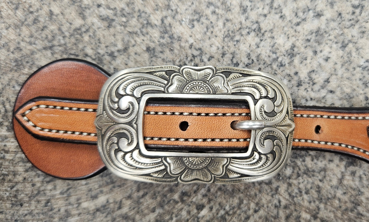 Men's standard spur straps, Mincer hardware