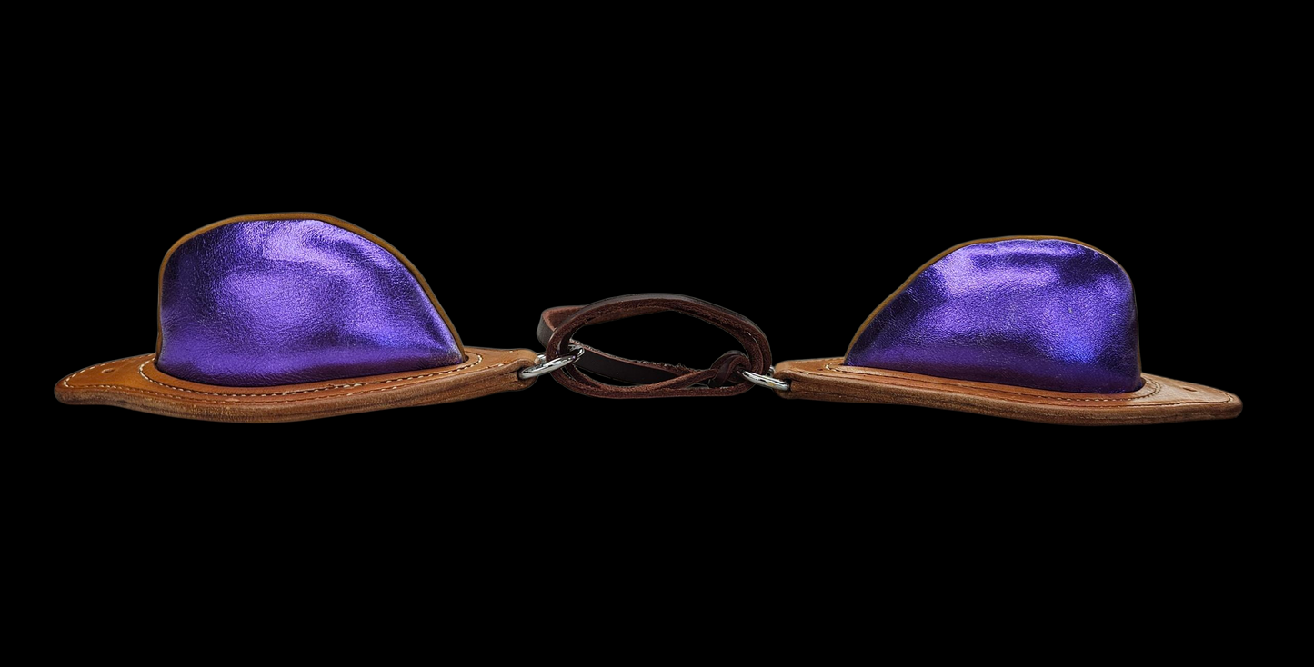 Metallic purple bucking rolls