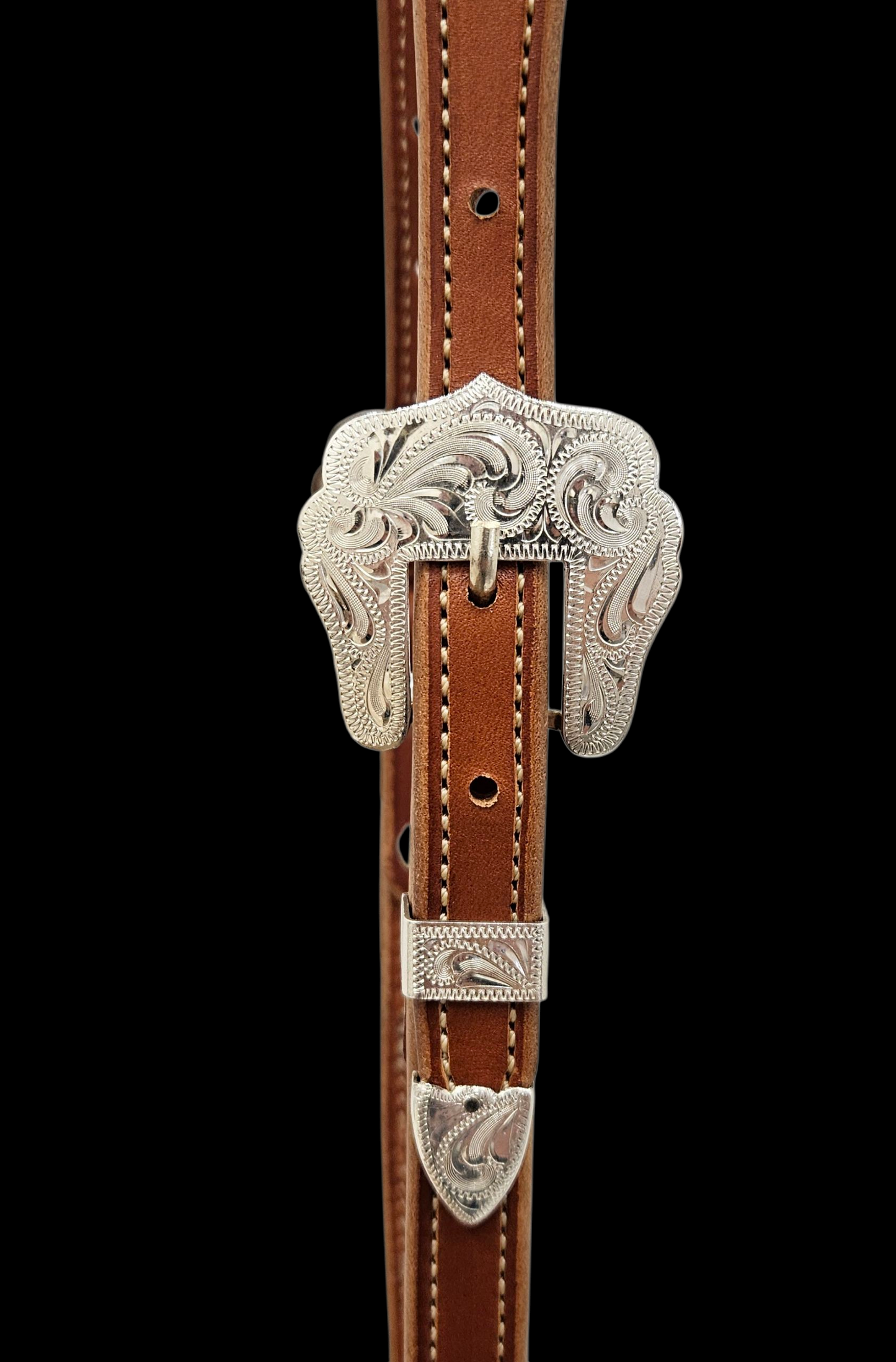 Straight split ear headstall