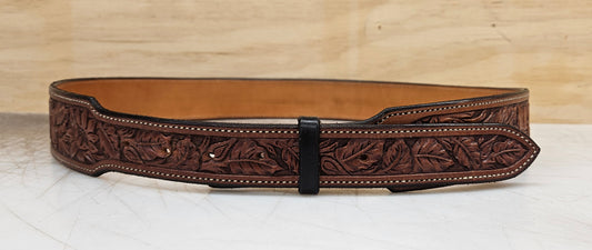 Floral carved belt