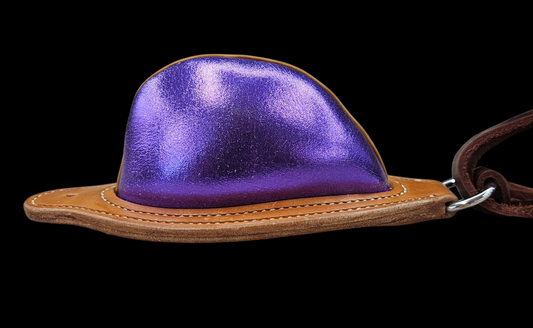 Metallic purple bucking rolls