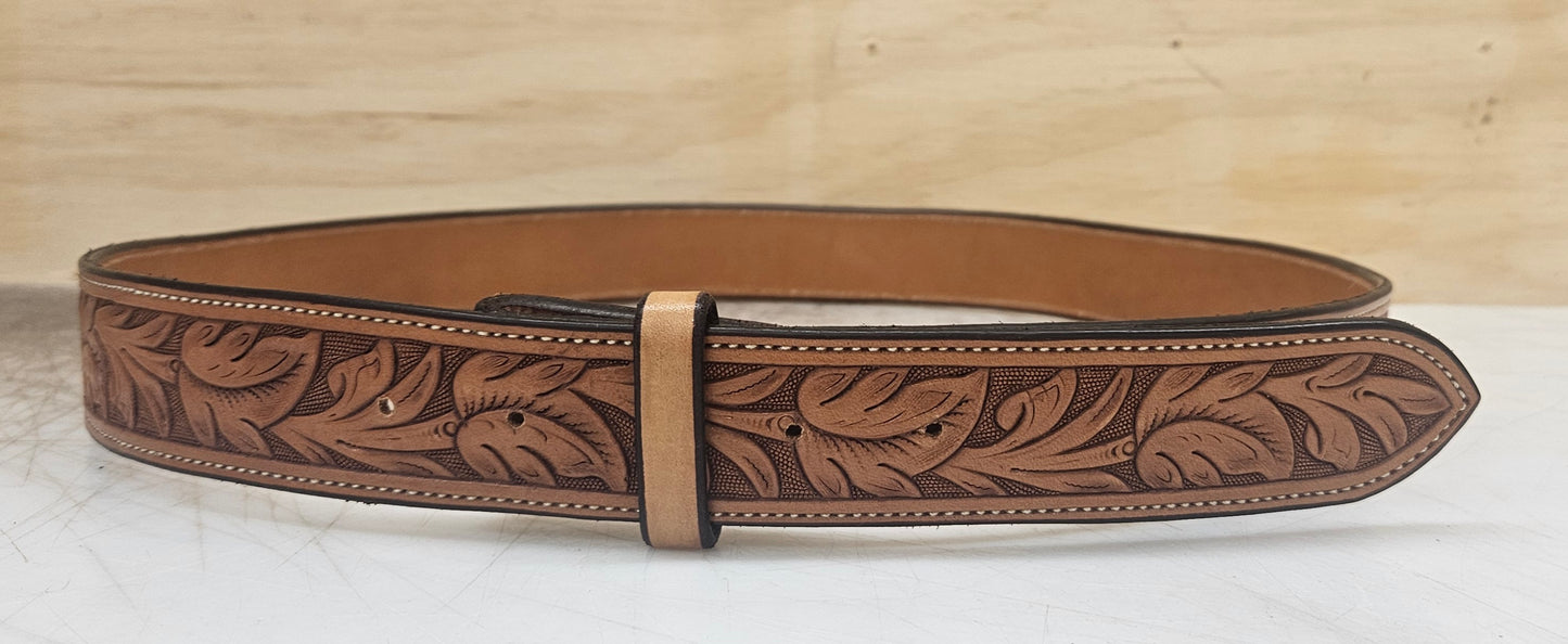 Floral carved belt