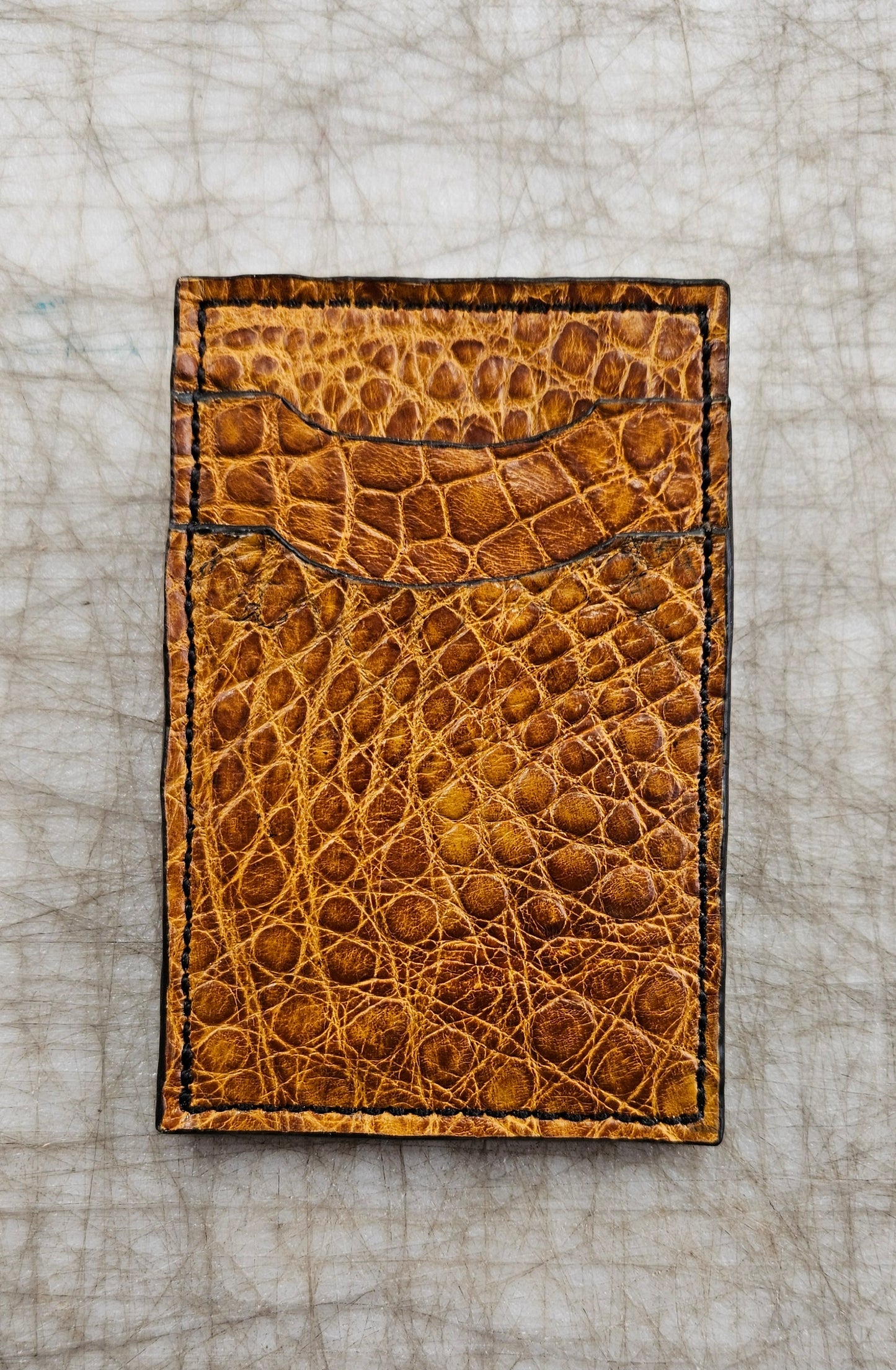 Alligator money clip wallet