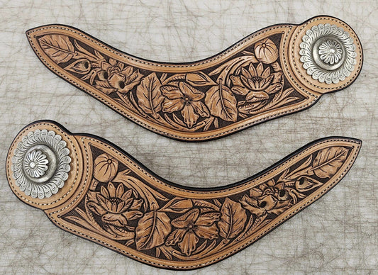 Multi-Toned Filigree Western Spur Straps | La Chambrière Multi-Toned Filigree Western Spur Straps | La Chambrière
